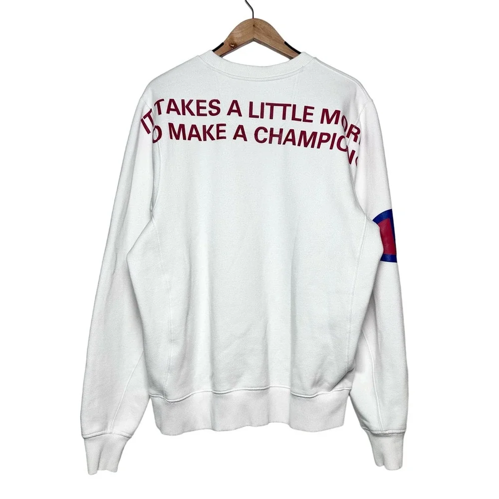Champion | Men | White Super Fleece 2.0 Behind The Label Sweatshirt | Large